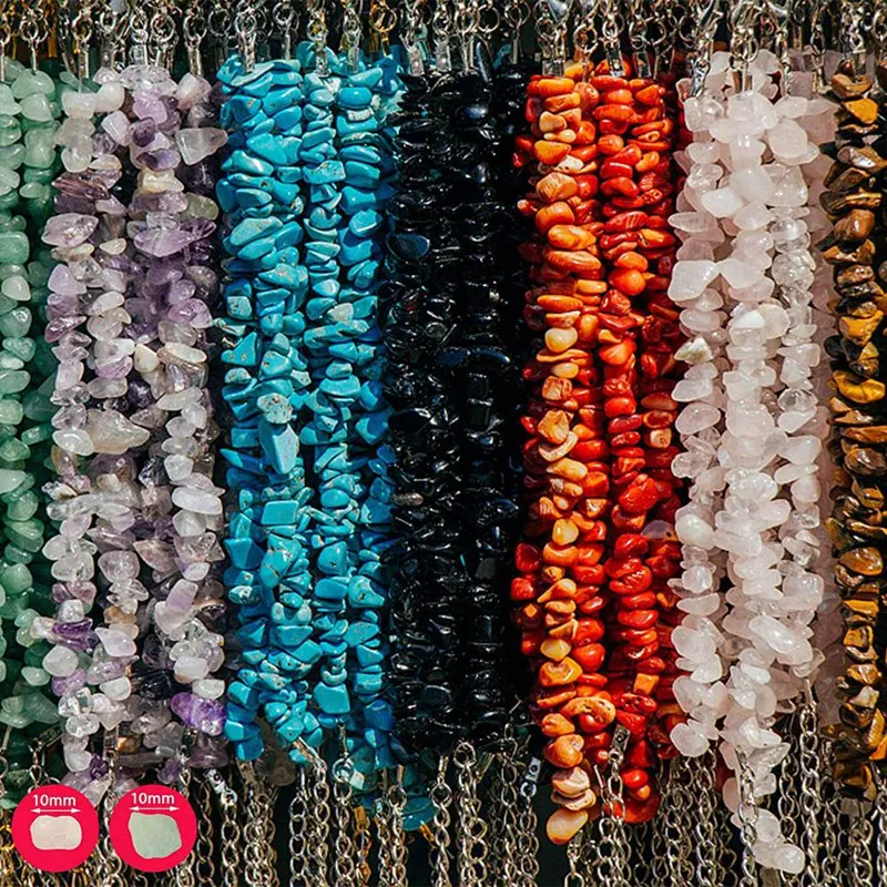 

2 Set Jewelry-Made Gemstones, with Pendants, Earring Supplies and Making Tool Kits, for DIY Bracelets, Necklaces,A & C