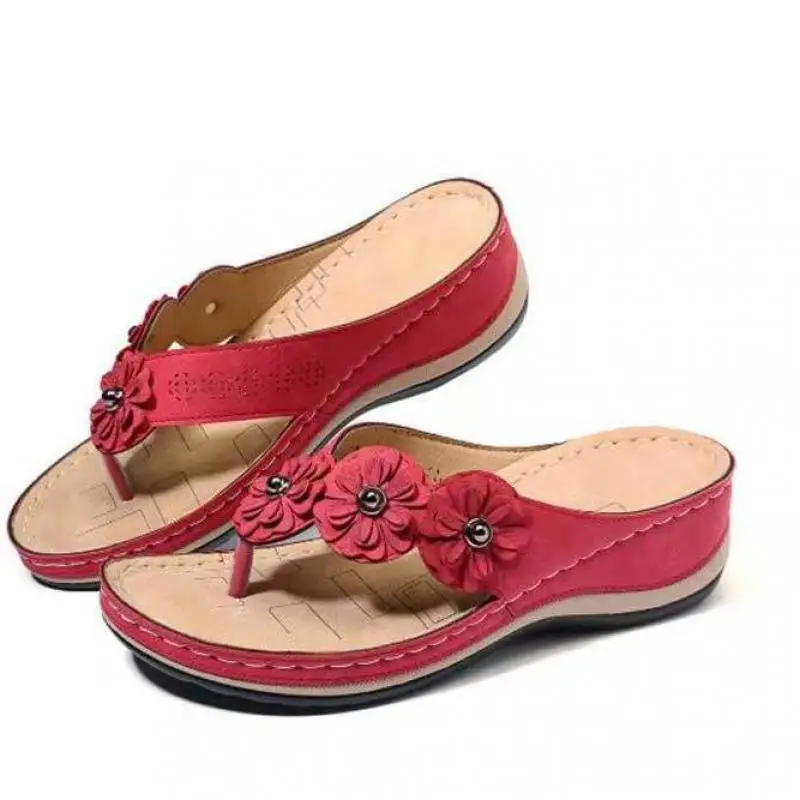 Sandals Women 2021 Open Toe Flat Summer Stretch Orthotic Slide Sandals Cross Sandals Woven Beach Wedge Slippers Shoes TGHDOF