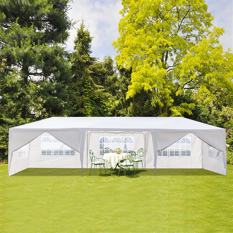 

3 x 9m Eight Sides Two Doors Waterproof Tent with Spiral Tubes Awning Sunshade Sail For Outdoor Garden Beach Camping Sun Shelter