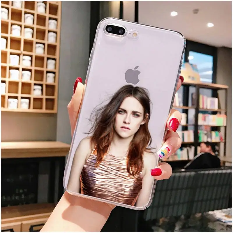 

kristen stewart Phone Case For iPhone X XS MAX 6 6s 7 7plus 8 8Plus 5 5S SE 2020 XR 11 11pro max Clear funda Cover