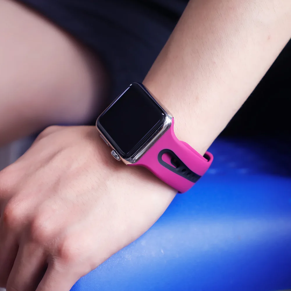 Спортивный ремешок для apple watch pulseira apple watch 4, 3, 5, ремешок 44 мм, 40 мм, iwatch band 42 мм, 38 мм, браслет correa, ремешок для часов