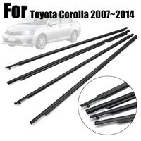 new 4pcs weatherstrips door belts seal weather strips for toyota corolla 20072014