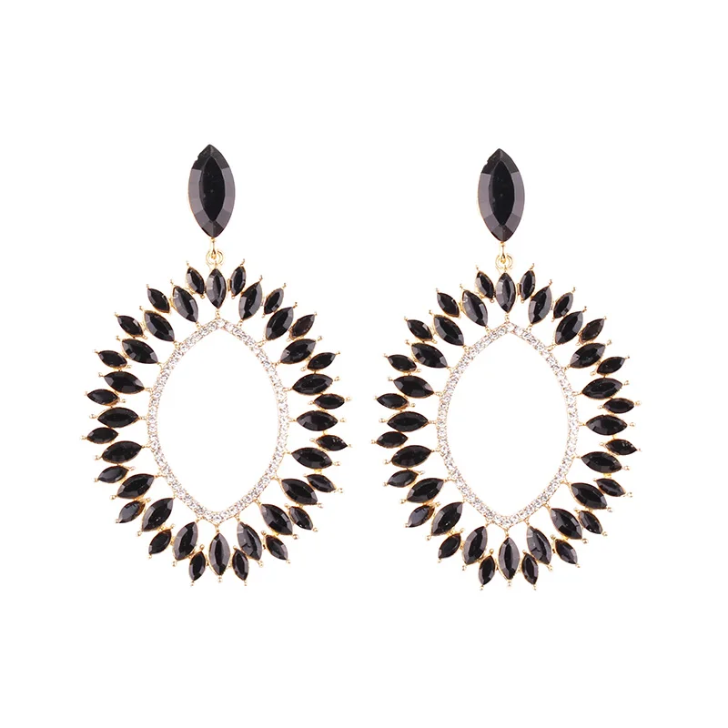 Женские серьги с подвеской в форме листа LUBOV Роскошные красочные подвески из