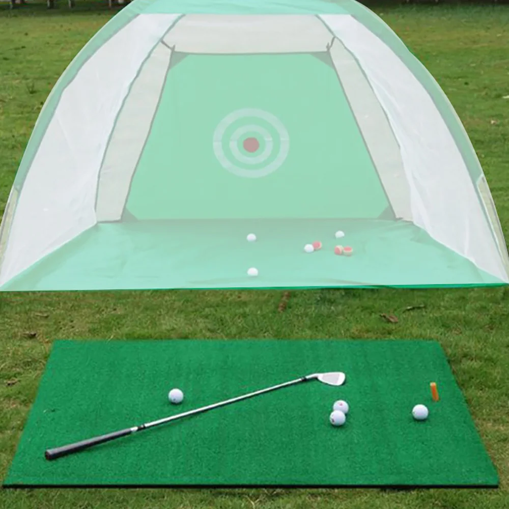 

Golf Hitting Mat Golf Practice Grass Mat Golf Training Swing Batting Pad With Rubber Tee Outdoor Golf Training Aids Accessories