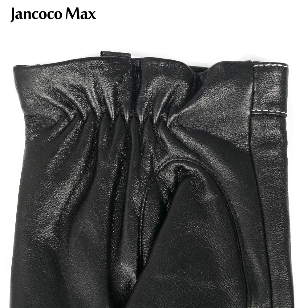 Jancoco Max черные перчатки из натуральной овчины для мужчин новые модные брендовые