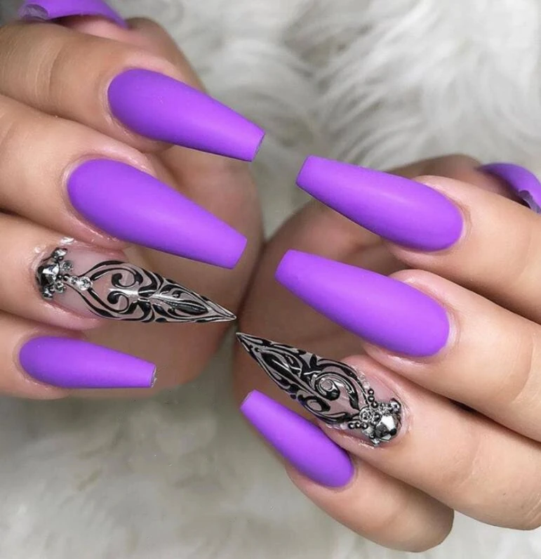 

Lamemoria Fake Nails 100pcs Opp Bag White/Natural/Clear Long Stiletto Coffin Nails Ballerina Acrylic Full Cover False Nail Tips