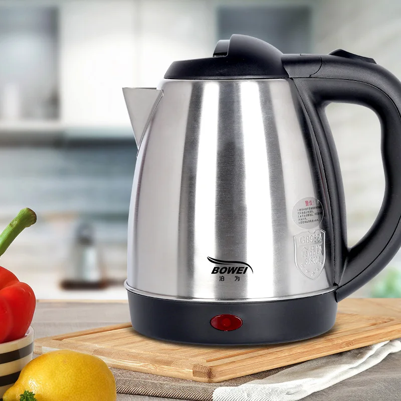 Чайник электрический водонагреватель дорожный Черный металлический чайник