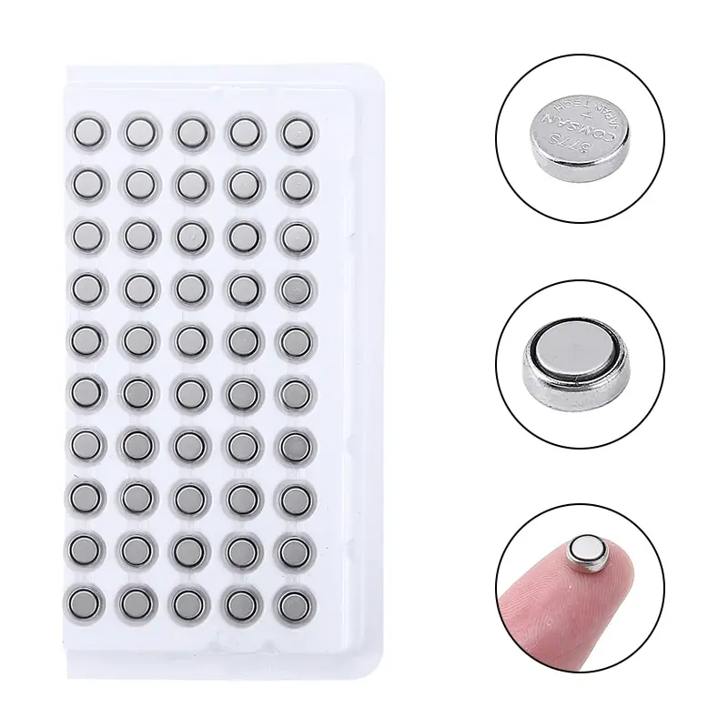 

50 pcs SR626SW Button Cell Batteries AG4 377 LR626 1.55V Coin Cell Batteries Toy Battery Watch Accessories 377 SR626 LR626 AG4