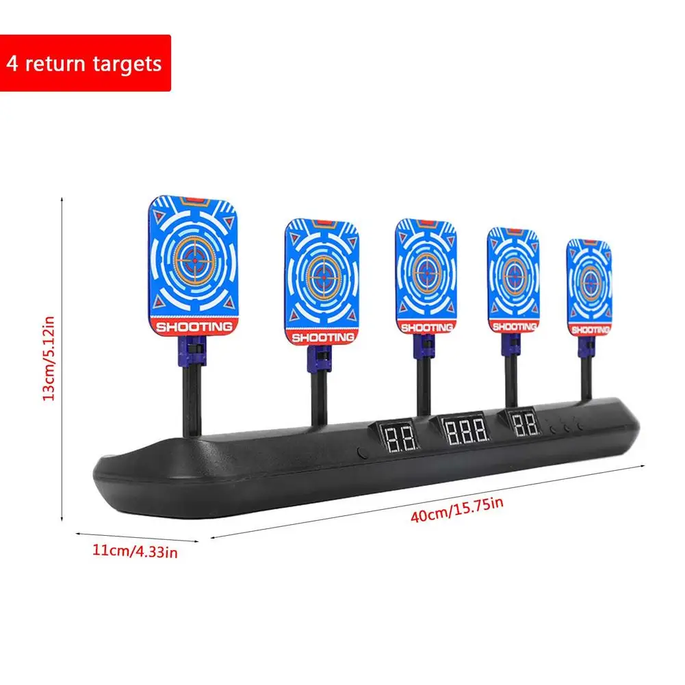 

For Nerf Toy Electric Target High Precision Auto Reset Scoring Gun Target Sound Light Shooting Game Outdoor Sports Toys