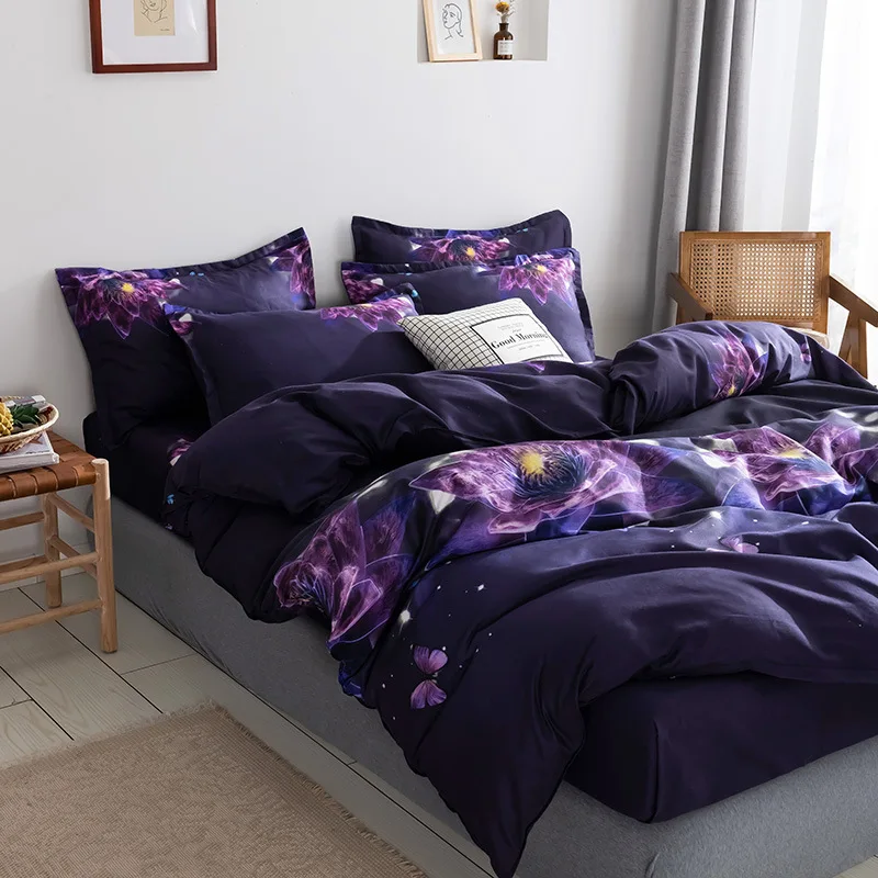 Комплект для детей с 3D-принтом суккулентов пододеяльник наволочка взрослых |