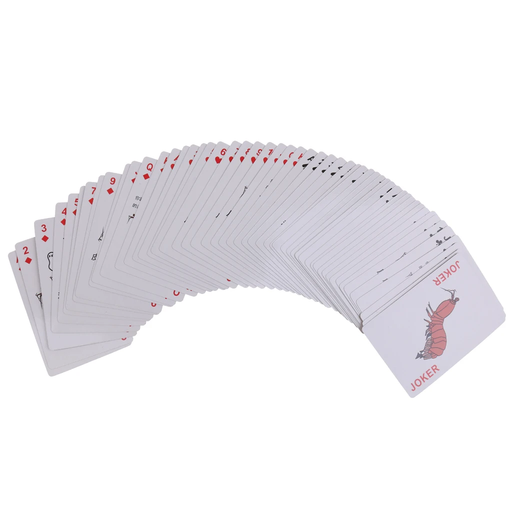 54 шт. забавные изображения игральные карты покер набор вечерние Poker игры