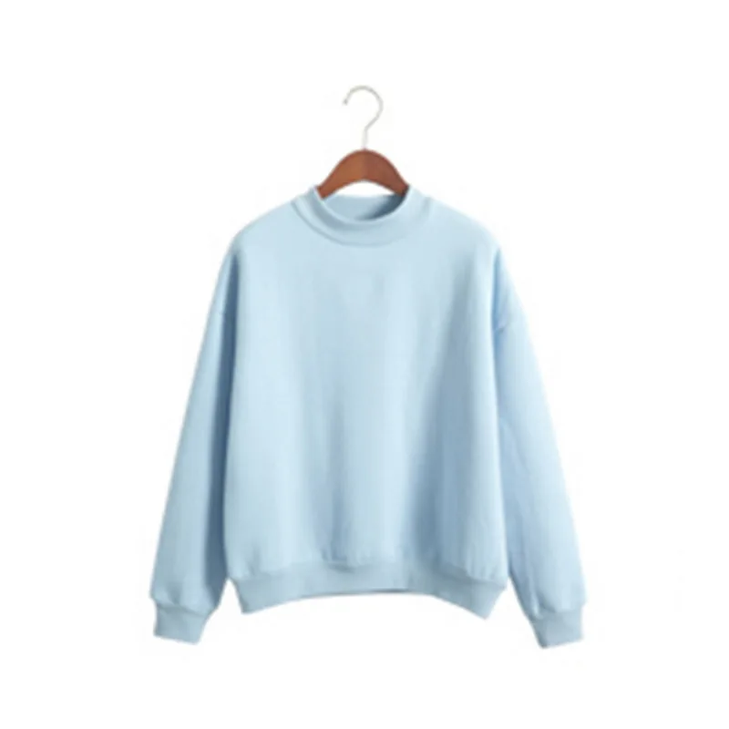 9 цветов зимние однотонные бархатные теплые кофты с круглым вырезом и длинным