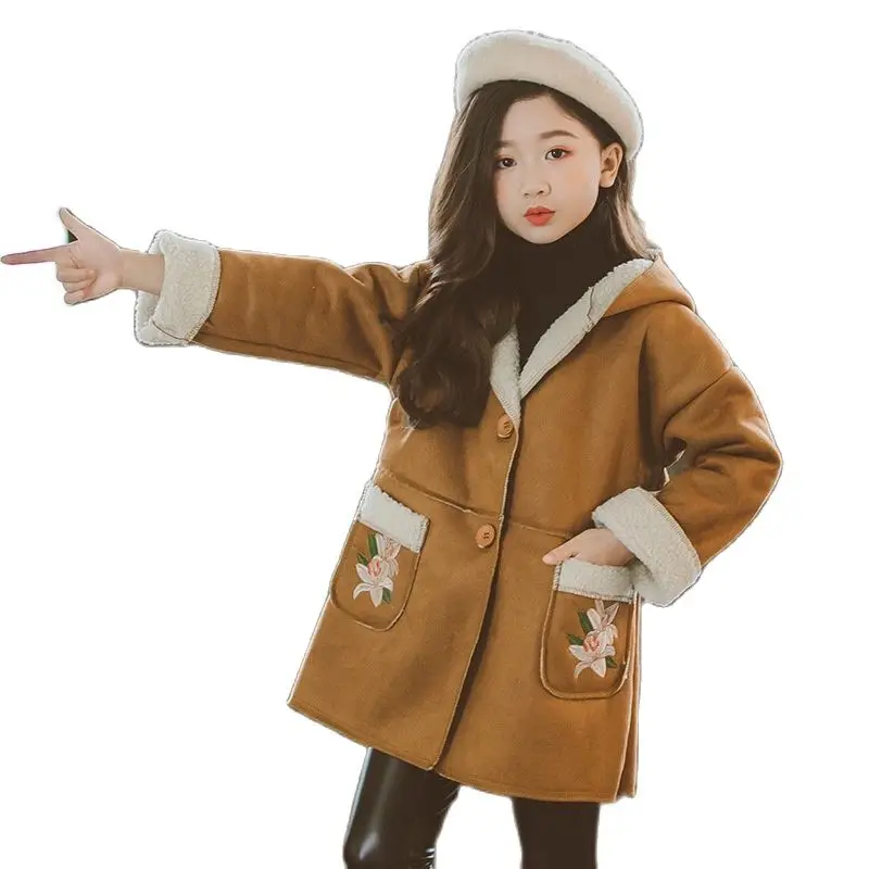 

2020 New Style Girls' Woolen Coat Korean-Style Children's Nizi Fashion Nizi Overcoat Girls' Fashion One Product Dropshipping