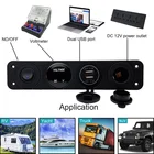 12 В кулисный переключатель панель питания гнездо 4 в 1 автомобильный прикуриватель Цифровой вольтметр двойной Usb зарядное устройство Пылезащитный Водонепроницаемый