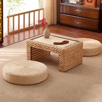 40hottatami cushion breathable widely applied comfortable round straw weave handmade pillow for floor