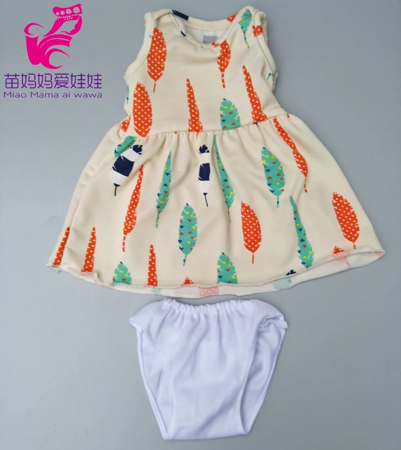 Прямая поставка Одежда для куклы 43 см платье розовое в виде единорога нижнее