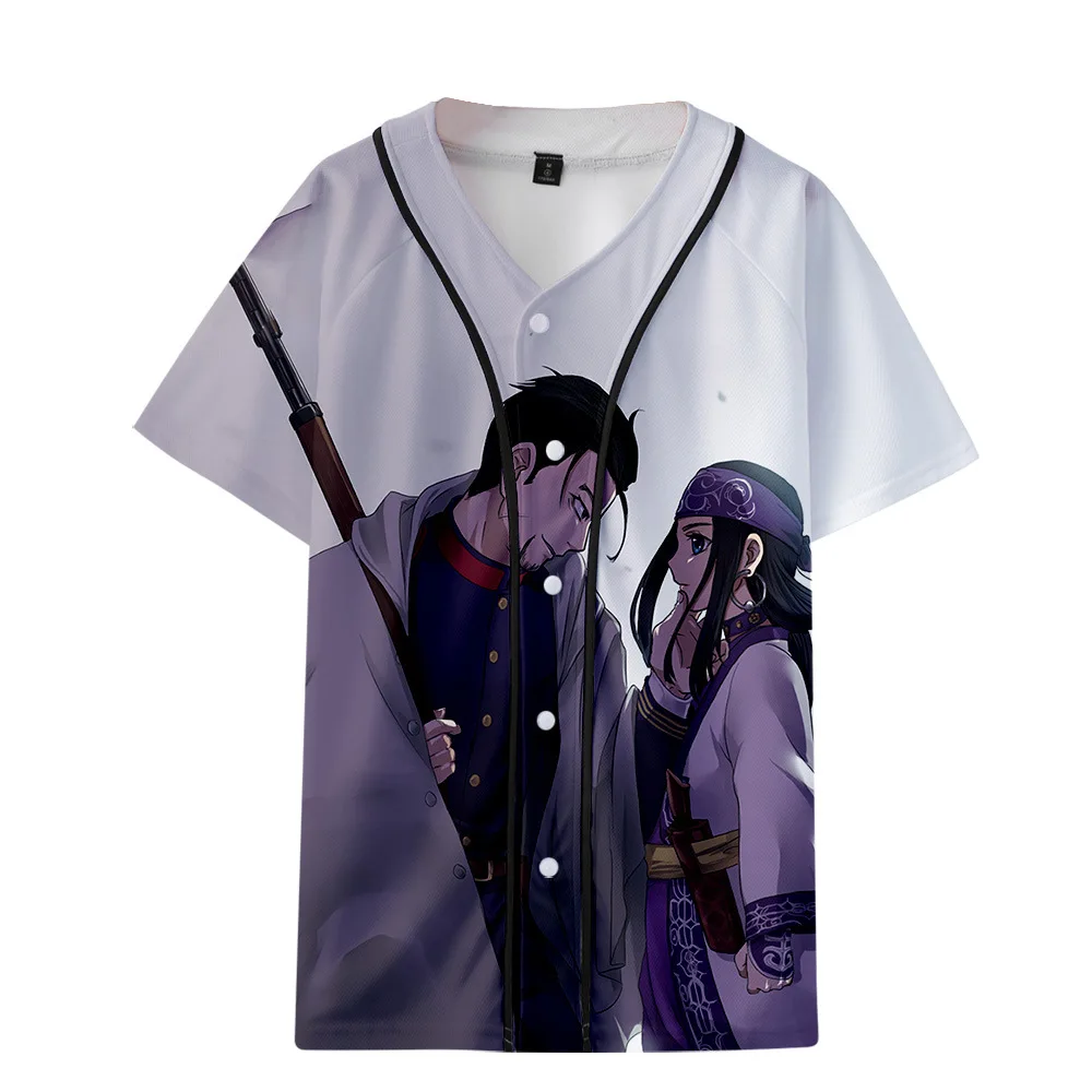 Новая футболка для косплея аниме Golden Kamuy Sugimoto Saichi Asirpa с 3D принтом модная