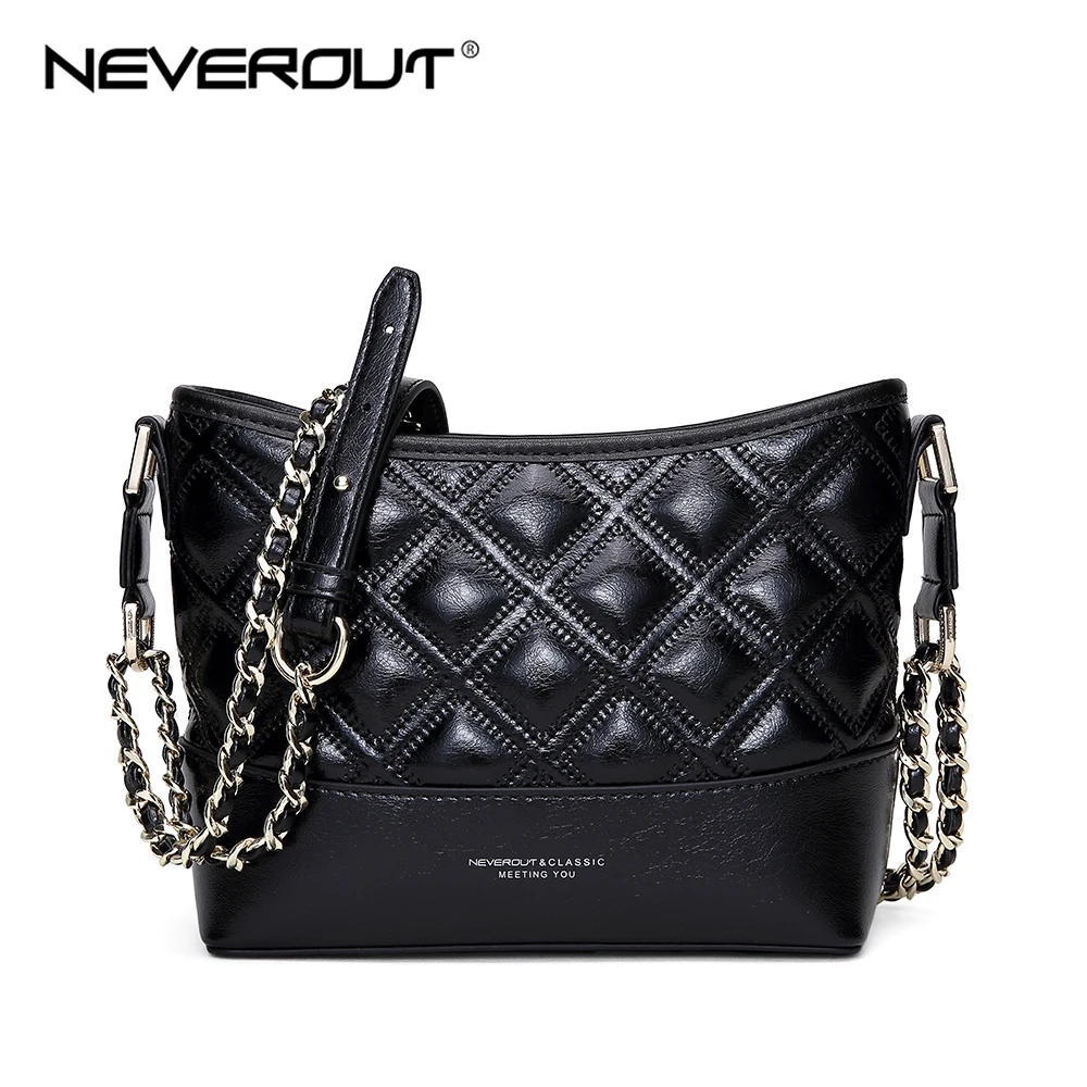 Классическая сумка-хобо NEVEROUT на молнии из спилка через плечо модный стеганый