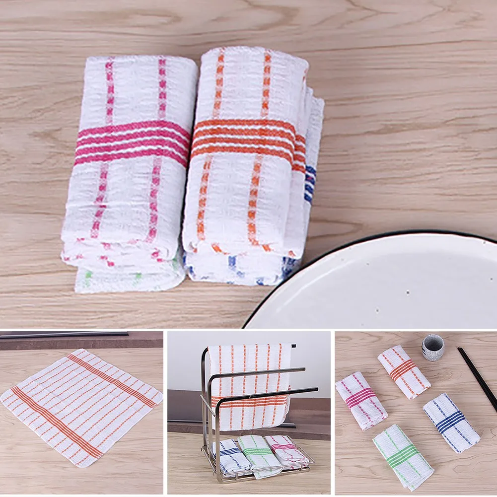 

35*35cm Cotton High-quality Dishcloth, Cleaning Cloth And Kitchen Tea Towels Cotton Dish Cloths Bar Towels Multipurpose Cleaning