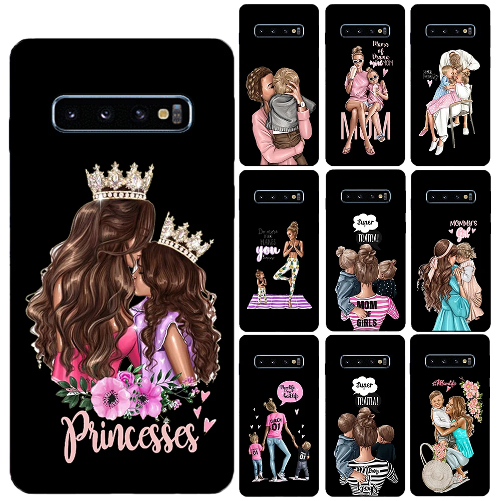 Мягкий силиконовый чехол Baby Mama Super Mom Girl для Samsung Galaxy S10 S20 Plus Ultra S10E S7 Edge S8 S9 J3 J5 2017 J4 J6