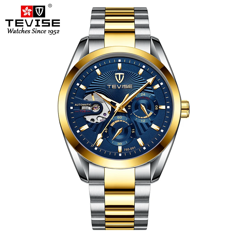 3ATM Waterproof Luxury Men Mechanical Wristwatch Stainless Steel Watch Sapphire Glass Men Watches