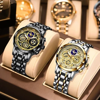 2021 LIGE New Hollow Men Watches Stainless Steel Waterproof Sport Wrist Watch For Men Quartz Clock Male Relogio Masculino+Box Other Image