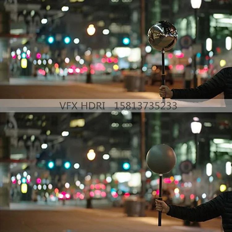 VFX-Bola de efecto Visual HDRI para fotograf&iacute;a, reflector de colecci&oacute;n de 18 grados, color gris, espejo-4