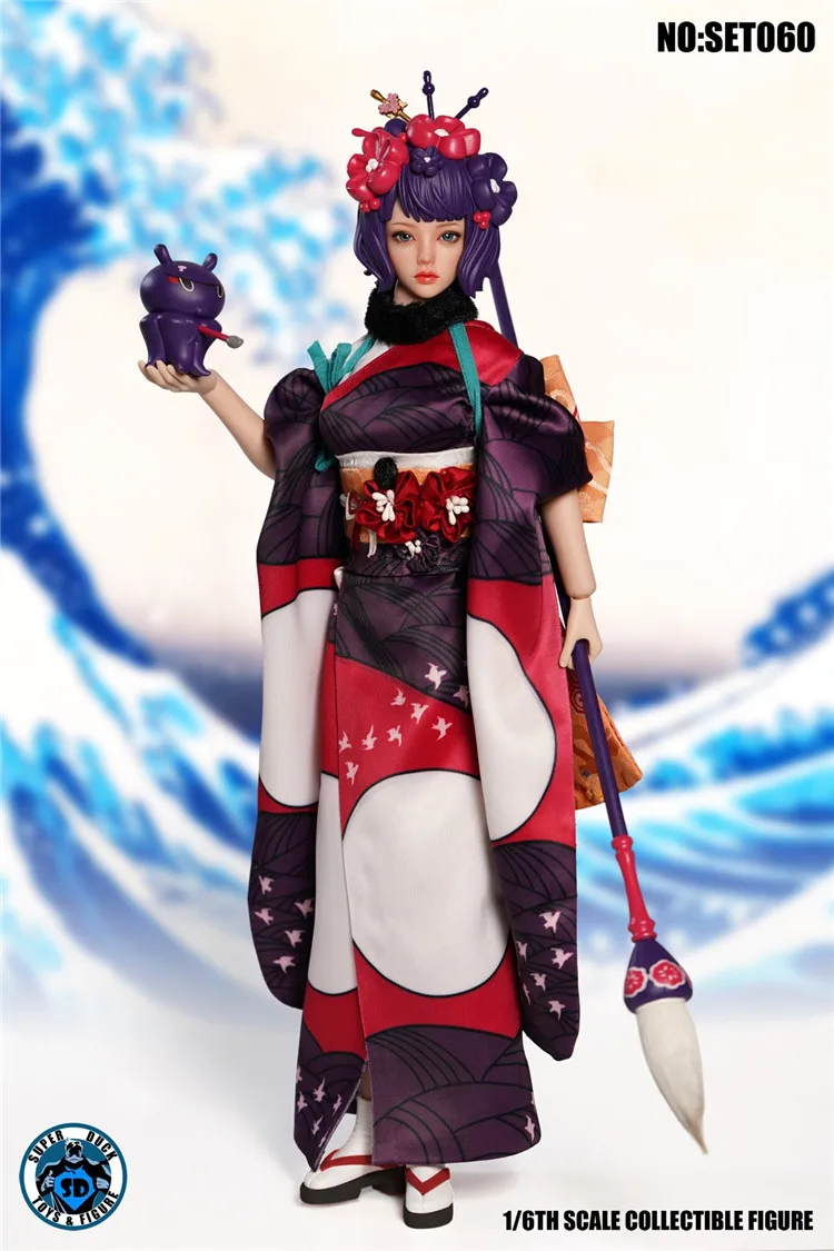 Супер утка SET060 масштаб 1/6 пикантная японская игра Katsushika Hokusai женская голова Лепка