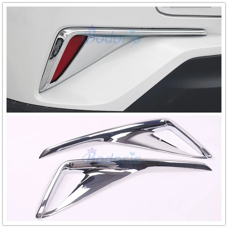 Для Toyota C HR CHR 2016 2017 2018 серебристый цвет задняя противотуманная фара крышка