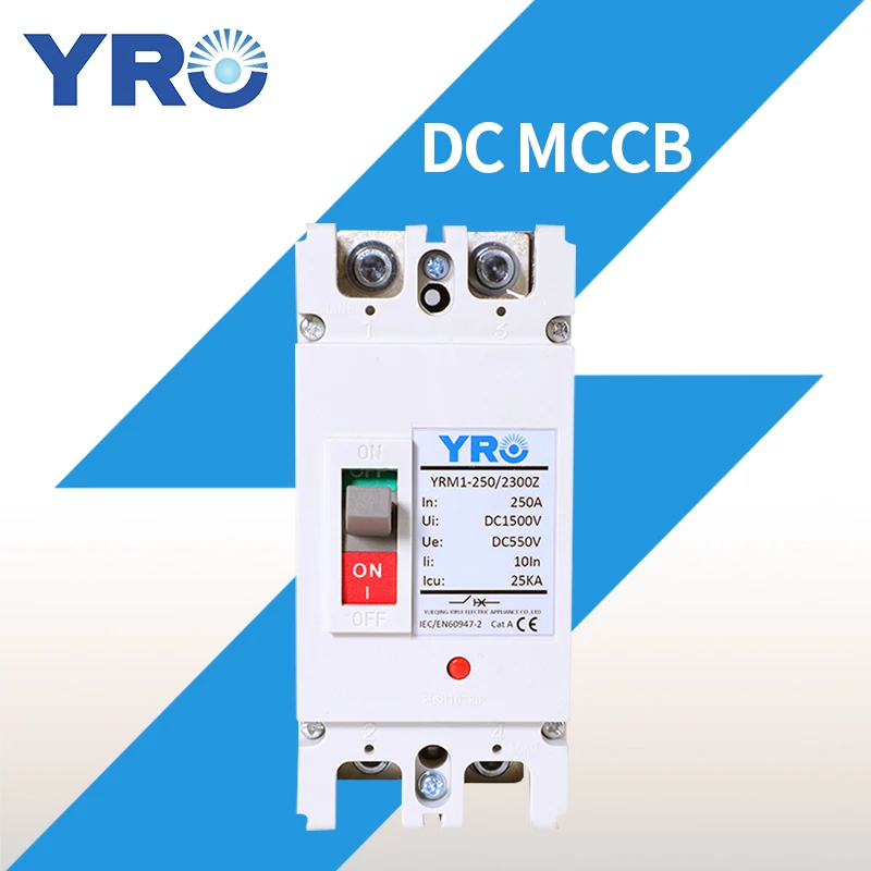 

DC 2P 100A 250A Moulded Case Circuit Breaker Switch MCCB Solar Battery Main Switch Solar battery protector