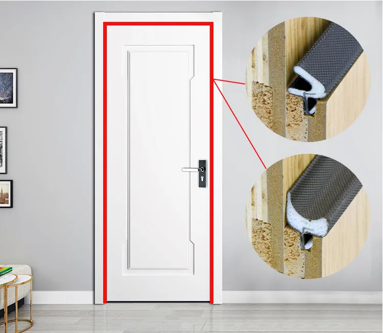 Бесплатная доставка Пенополиуретан звукоизоляция уплотнение для дверей и окон