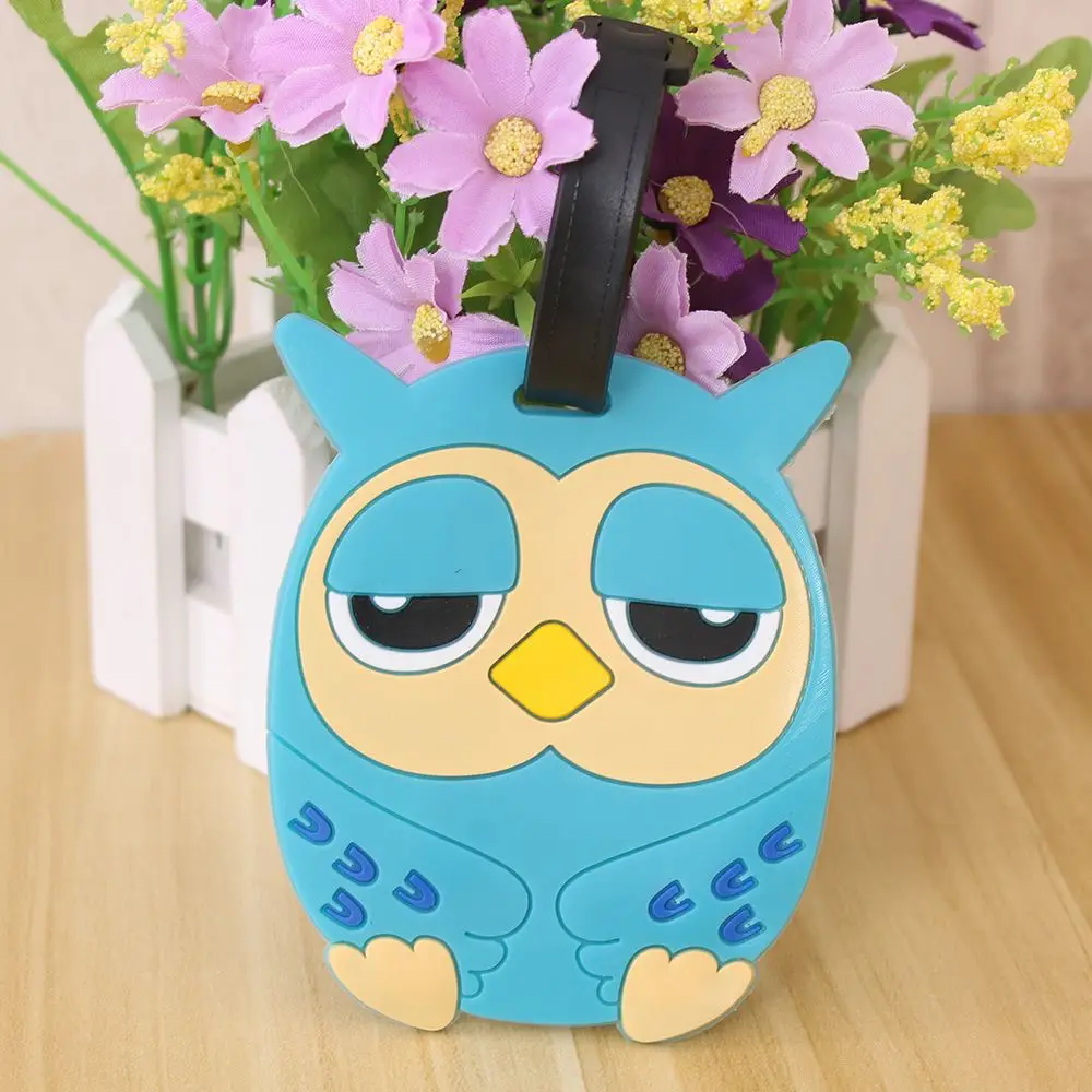 

Holder Bag 1pcs Address Id Luggage Tags Owl Name