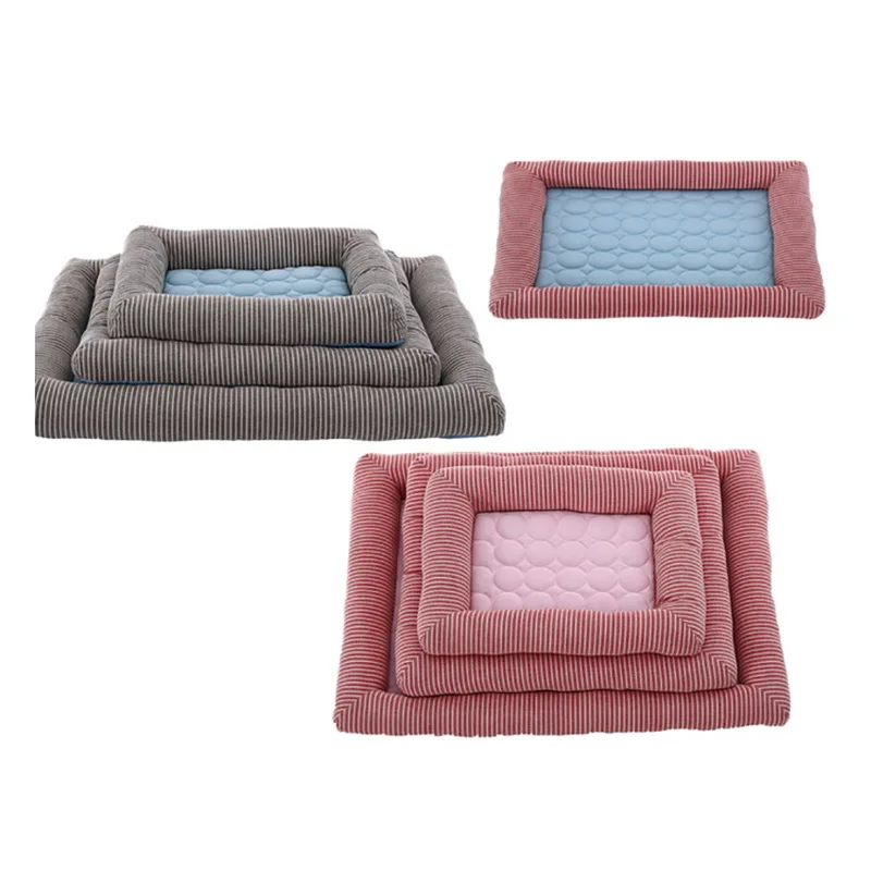 Мягкий летний охлаждающий коврик в клетку для собак подкладка кошек конуры домик
