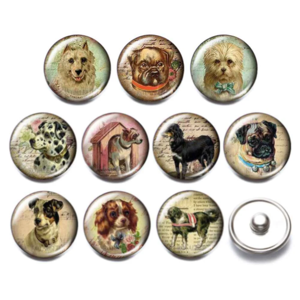 10 шт./партия стеклянные кнопки для ювелирных изделий|Браслеты с шармами| |