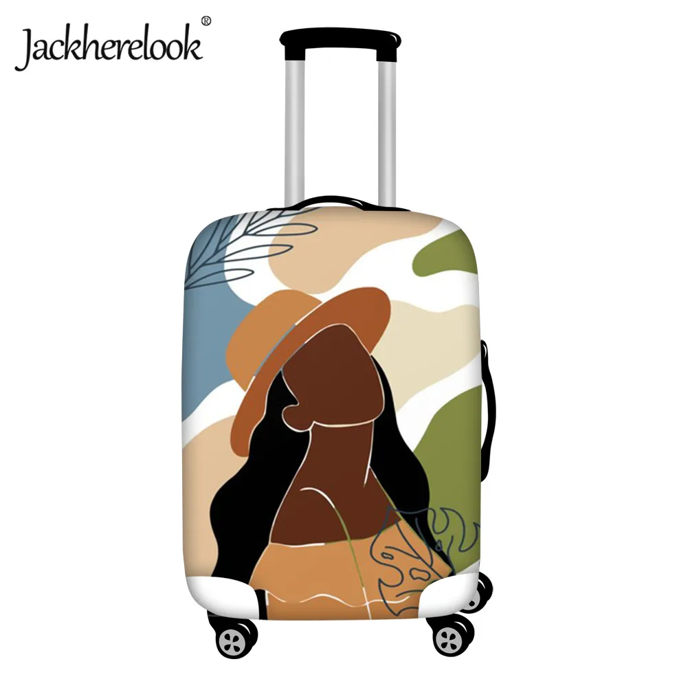 

Jackherelook African Girl Pattern Travel Case Protect Cover Fashion Luggage Decoration Premium Dust/Rain Proof Suitcase Cover