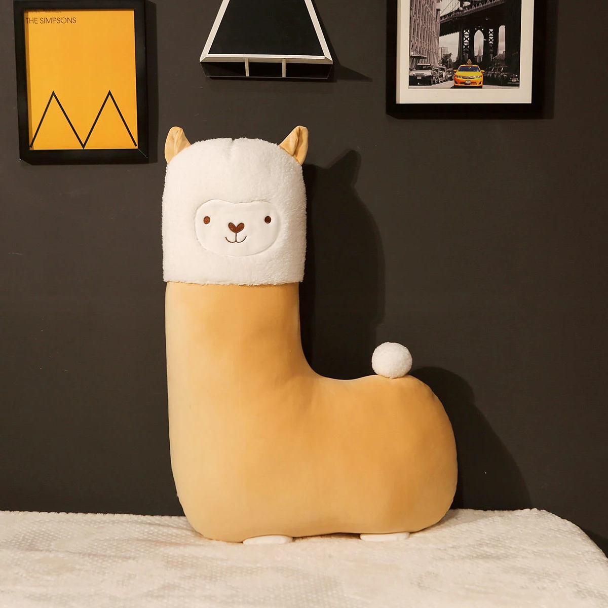 

1pc cute soft Good sleep in Japan Alpaca aromatherapy pillow plush cushion stuffed toys baby home pillow sheep doll