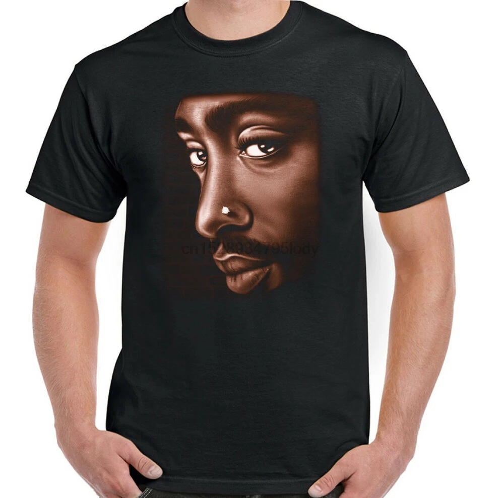 2Pac Face Мужская рэпперская футболка Tupac 2 Pac Shakur Biggie smats Rap Big Notorious|Мужские футболки| |