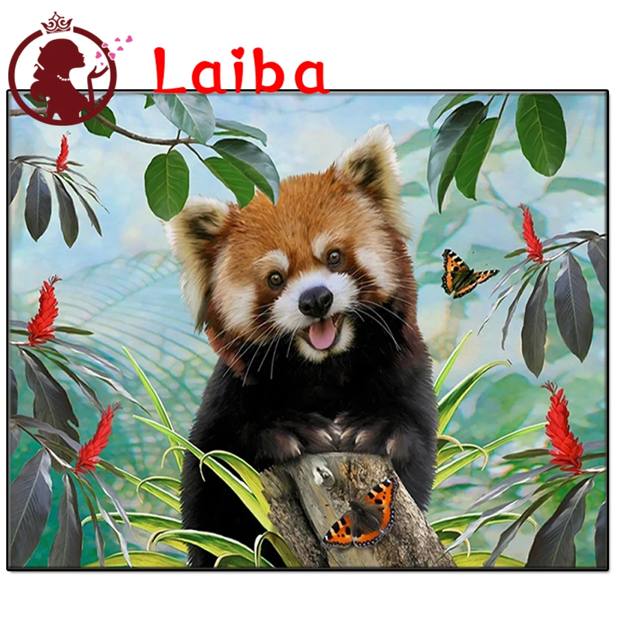 

5D DIY алмазная живопись енот полный круглое сверло, смолы стены наборы изображений Стразы мозаика ручной подарок Декор для дома