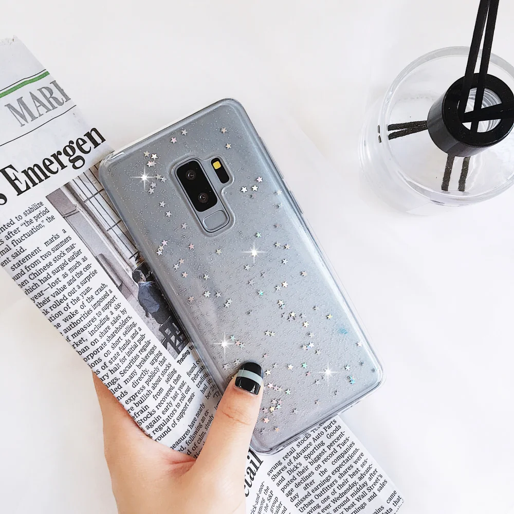 Ультратонкий Мягкий силиконовый чехол LAPOPNUT для телефона Samsung Galaxy A71 A51 блестящий
