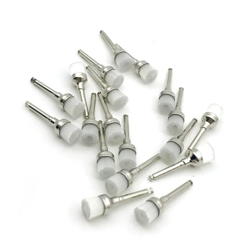 100 шт. зубные полировальные щетки с защелкой нейлоновые для пророчества