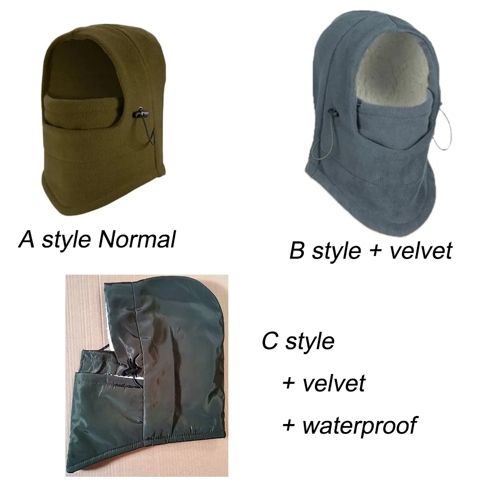 Уличная ветрозащитная сохраняющая тепло маска для лица унисекс женщин и мужчин