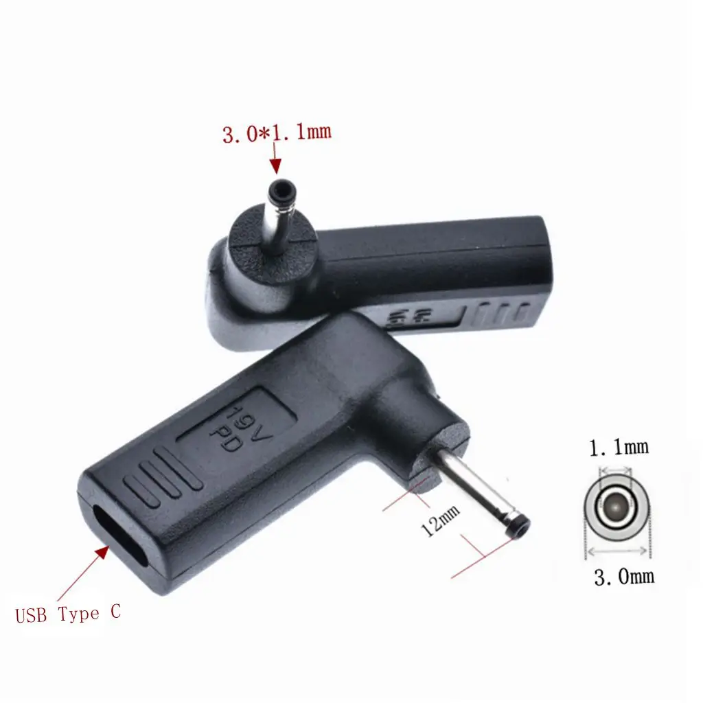 Dc Мощность адаптер штепсель-переходник Тип usb C Female до 7 4x5 0 мм 4 8x1 5 5x2 1 мужской