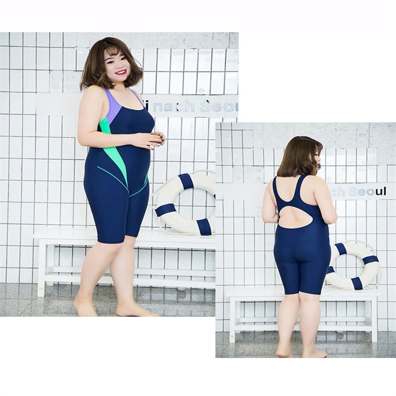 Цельный женский купальник 2018 профессиональный спортивный с открытыми плечами 6XL