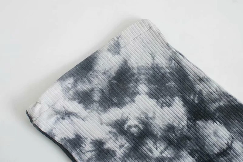 

Elegant women tie-dye straight trousers 2020 fashion ladies stylish long pants streetwear female causal knitted pants girl chic