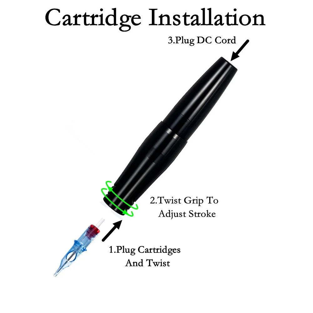 Посейдон роторная татуировочная ручка Пушка машина без сердечника мотор из