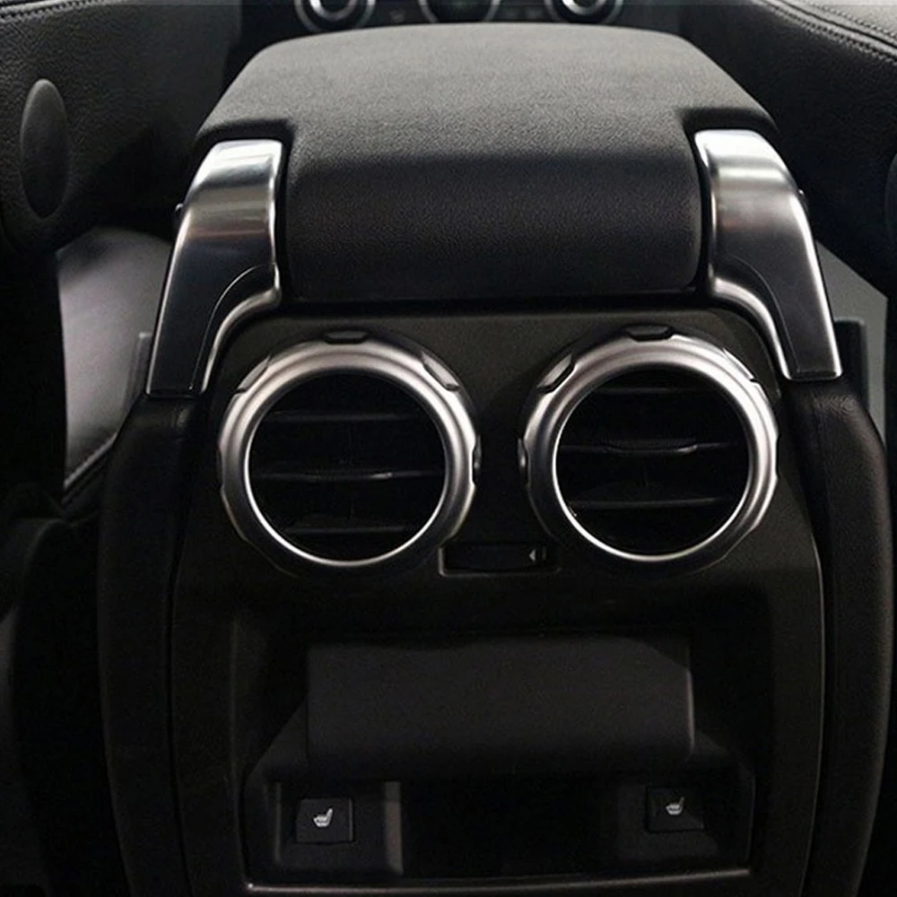

For Land Rover Range Rover Sport for RL4 Car Accessories Pearl Chrome Rear Seat Air Conditioning Outlet Vent RingTrim Stickers