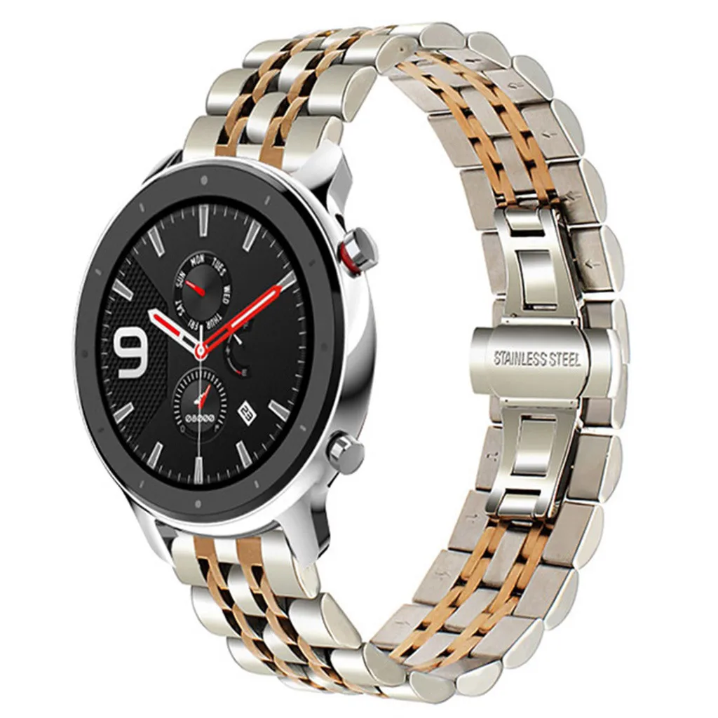 Ремешок сменный из нержавеющей стали для смарт часов аксессуары наручных AMAZFIT GTR