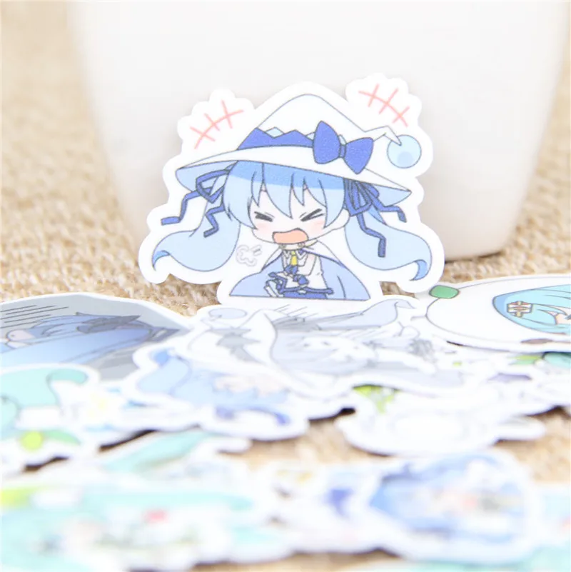 

40 pcs Cartoon girl waterproof for phone car Label Decorative Stationery Stickers Scrapbooking DIY Diary Album toy Sticker