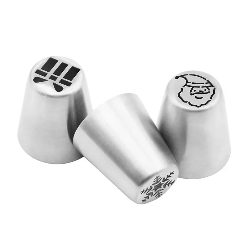 OBRKING Кондитерские насадки для глазировки из нержавеющей стали Рождественская