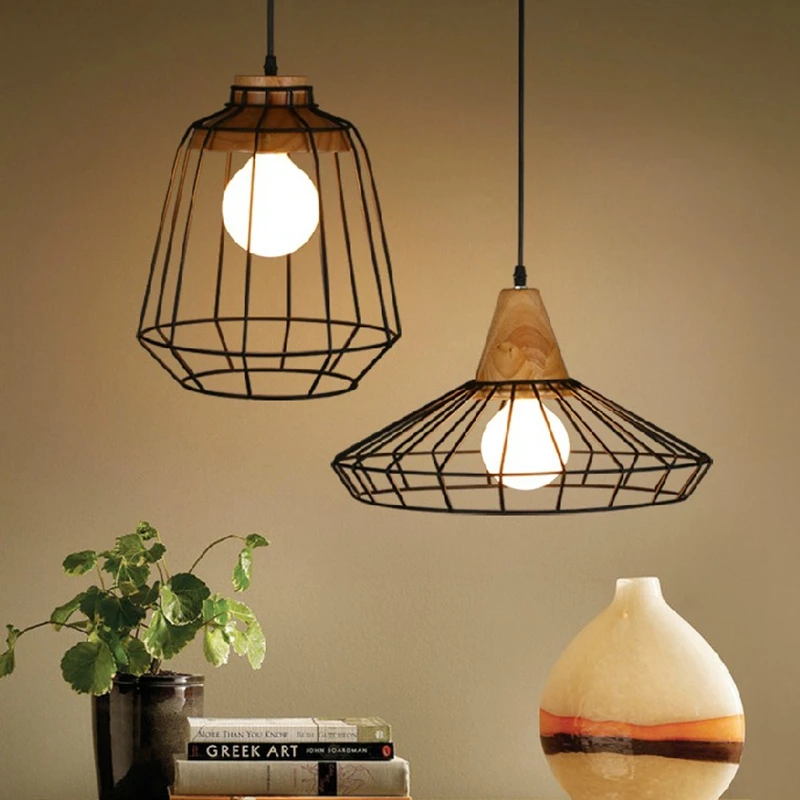 Free Shipping Loft industrial vintage pendant lights Bar Kitchen Home Decoration E27 Edison Light Fixtures bird cage Lamp